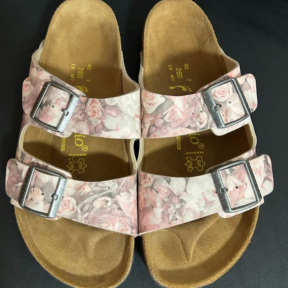 Birkenstock Shoes - Women's Birkenstock Papillio Pink Gray Rose Cork Bed Comfort Sandals EU 40 US 9